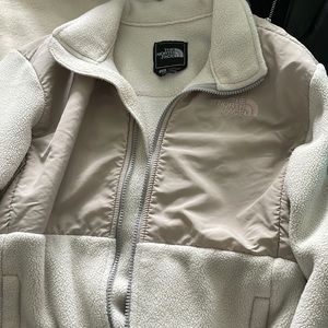 Northface fleece jacket. White/cream color.